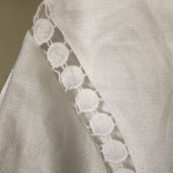 Ann Taylor White Linen Eyelet Sun Dress - Picture 4 of 7